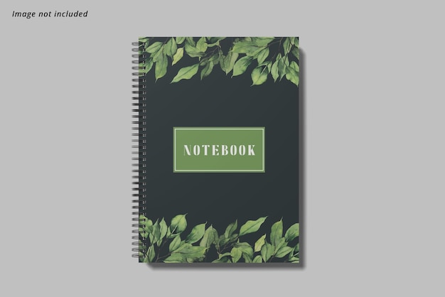 A5 spiral notebook mockup