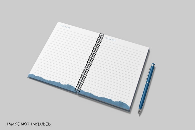 Notebook a spirale a5 mockup