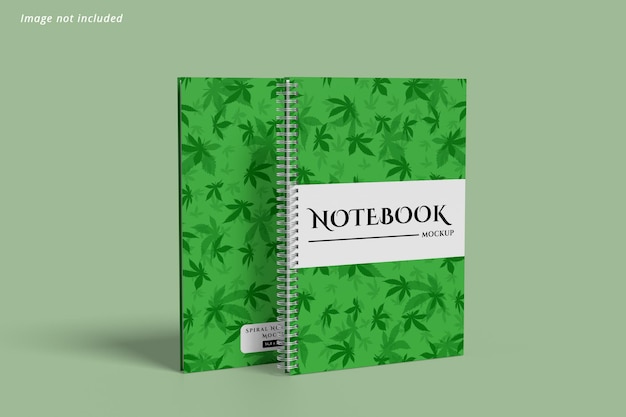 A5 spiral notebook mockup