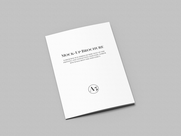 PSD a5 brochure a tre ante mockup