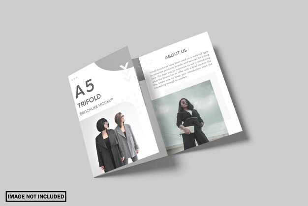 A5 Trifold Брошюра Макет
