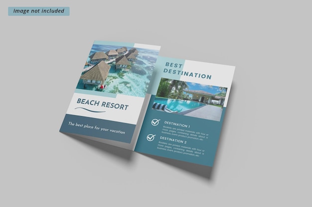 A5 brochure a tre ante mockup