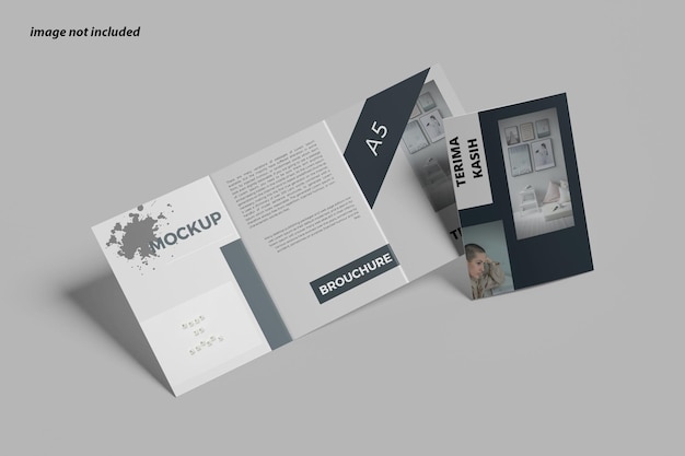 A5 brochure a tre ante mockup