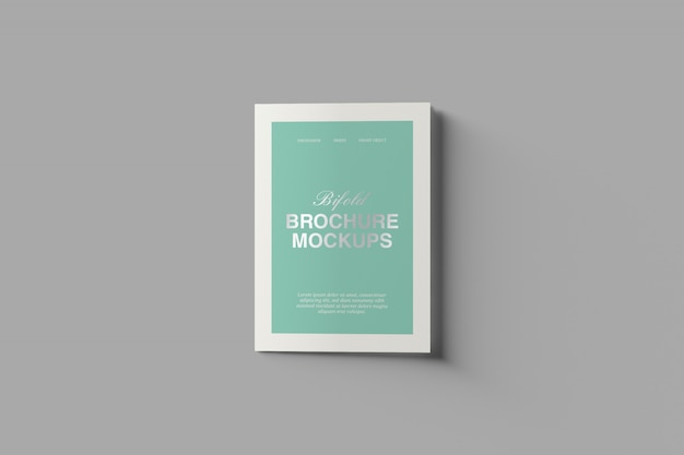 A5 tweevoudige brochure mockup