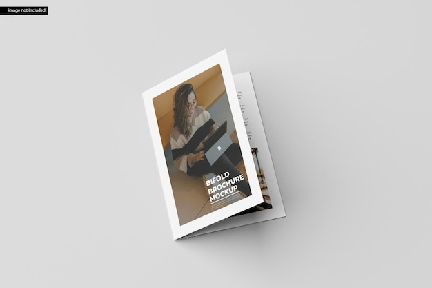 A5 tweevoudige brochure mockup