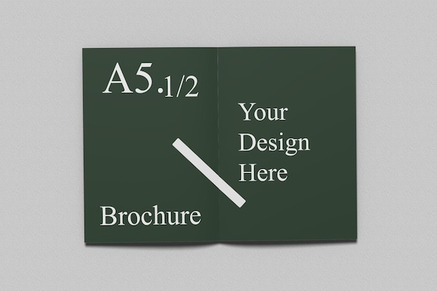 A6 Bifold Brochure Mockup