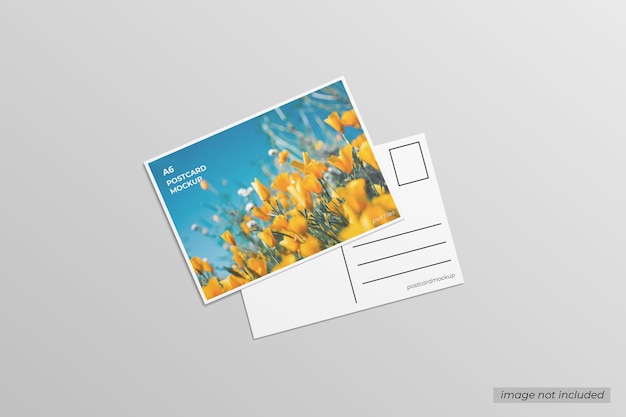 PSD a6 briefkaartmodel