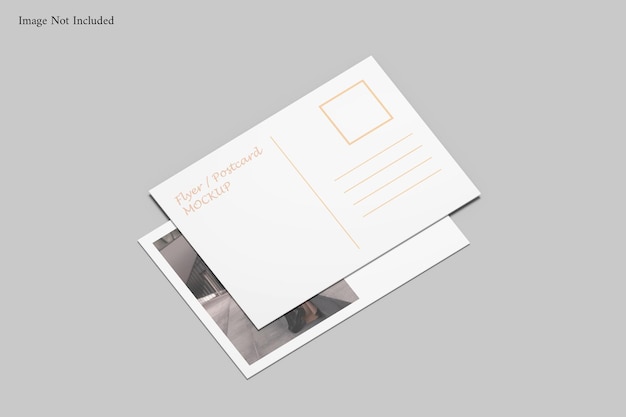 A6 postcard  flyer mockup