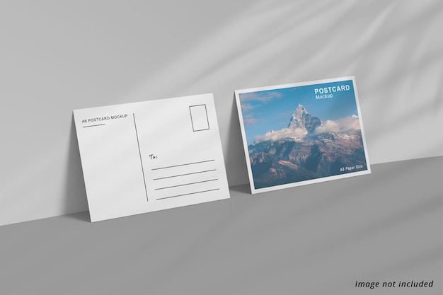 Mockup di volantino cartolina a6