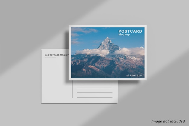 A6 postcard flyer mockup