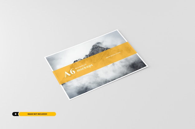 PSD a6 cartolina / flyer mockup