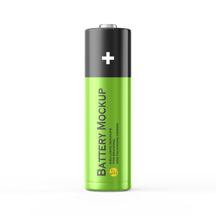 PSD aa battery mockup design