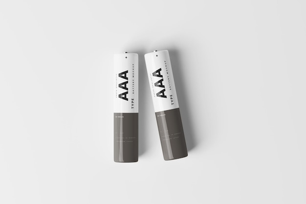 Aaa battery mockup