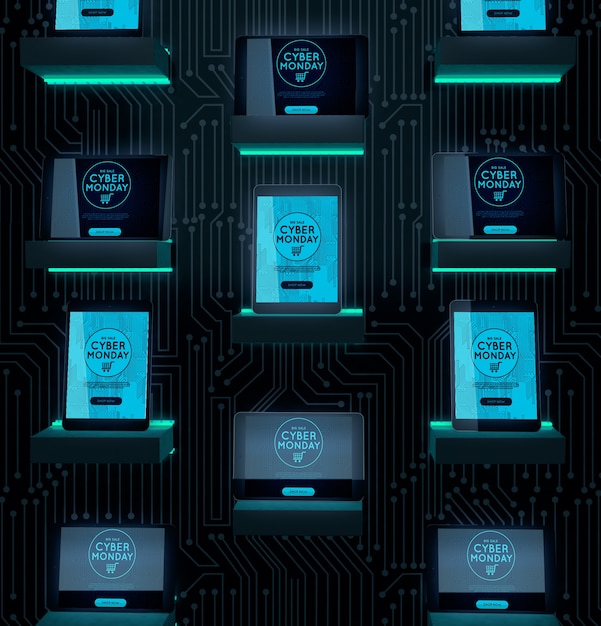 Aanbieding cyber maandag elektronische apparaten