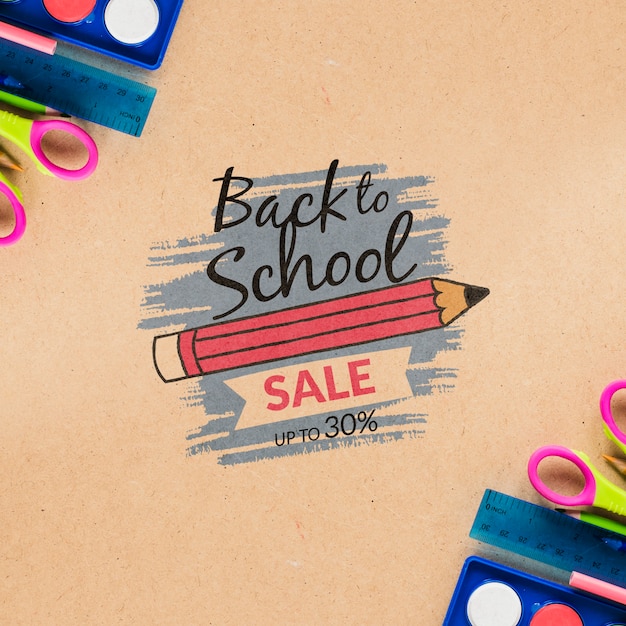 Aanbieding voor schoolbenodigdheden speciale aanbieding