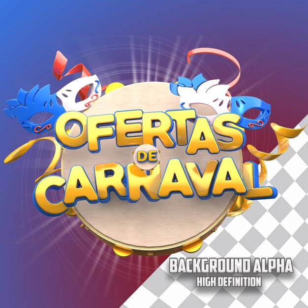 PSD aanbiedingen carnaval 3d