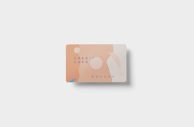 Aangepaste atm-kaart psd-mockup