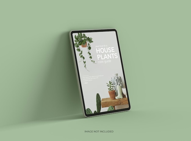 Aanpasbare mockup van een luxe tablet met veranderlijk schermontwerp voor UIUX Product Showcase 3D Render