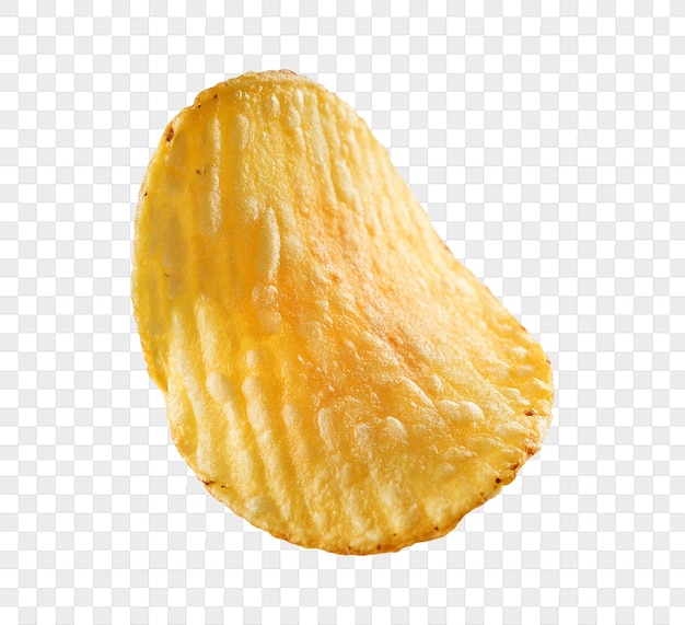 Aardappelchips geïsoleerd op een doorzichtige achtergrond