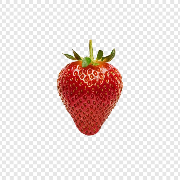 PSD aardbeien op een doorzichtige achtergrond