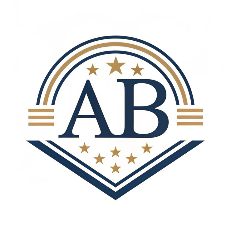 PSD ab letter logo design ab alphabet logo