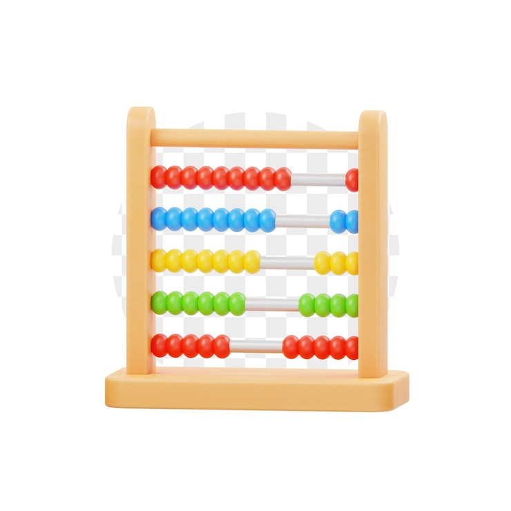 PSD abacus 3d icon premium psd