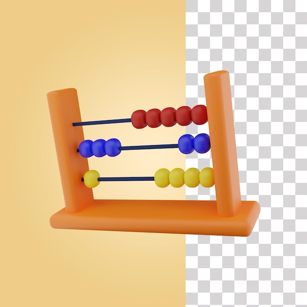 PSD abacus 3d icon