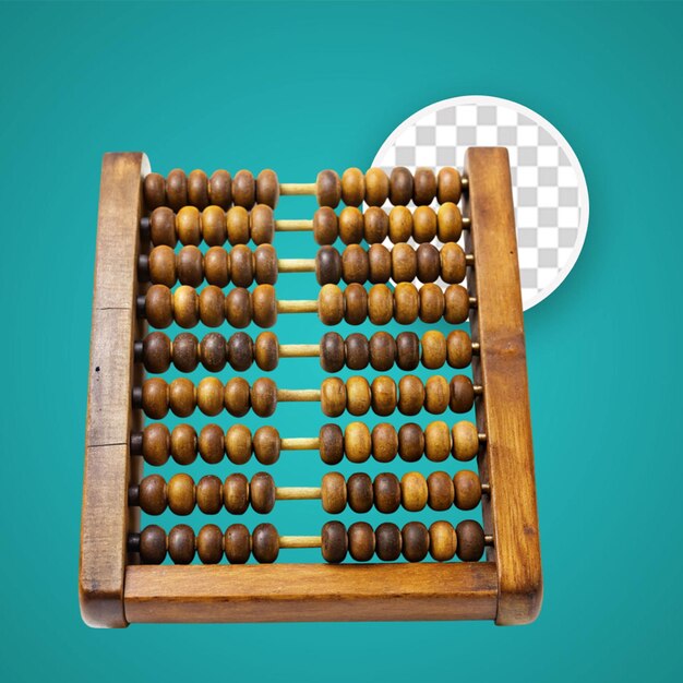 PSD abacus in 3d rendering
