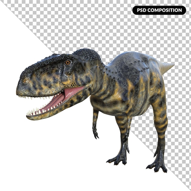 PSD abelisaurus dinosaur - 3d render