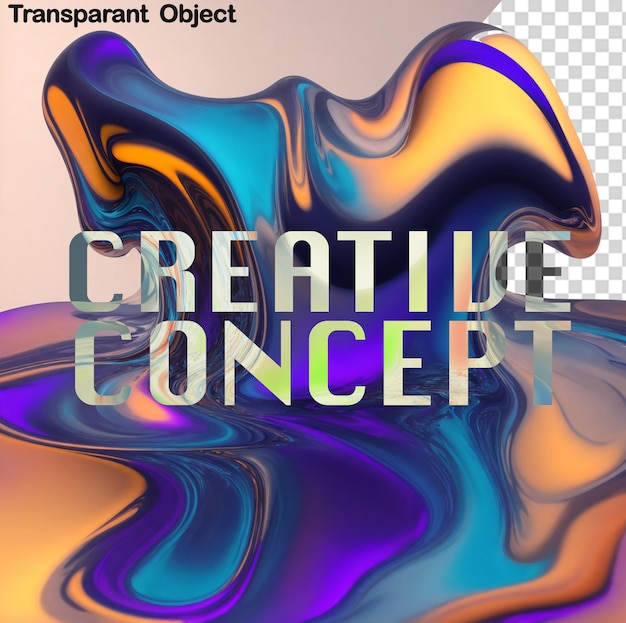 PSD absract holo concept design editable