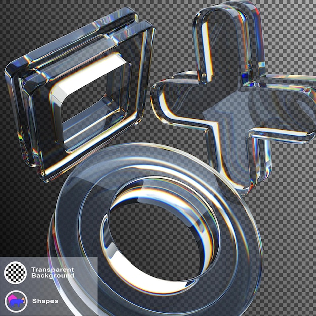 Abstract 3d black background wallpaper with glass transparent clear square circle cross shapes and crystal light iridescent holographic neon gradient Digital tech banner bg render