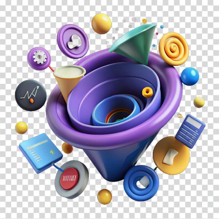 PSD 추상 3d 널 데이터 시각화