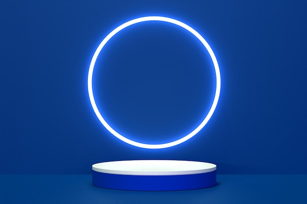 Abstract 3D podium background with editable color for product placement