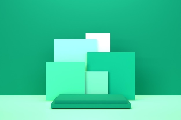 abstract 3d podium background with editable color for product placement