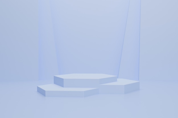 Abstract 3d podium scene