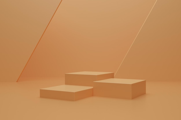 abstract 3d render podium for product presentation