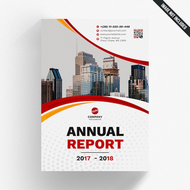 Abstract annual report mockup