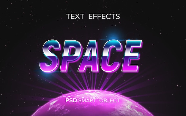 Abstract arcade text effect