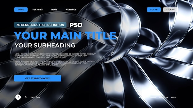 Abstract Art Landing Page