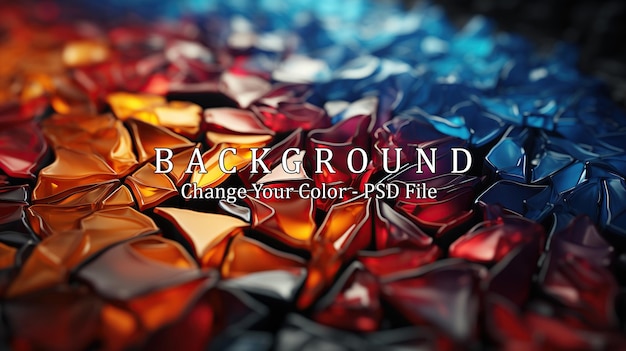 PSD abstract background of broken glass