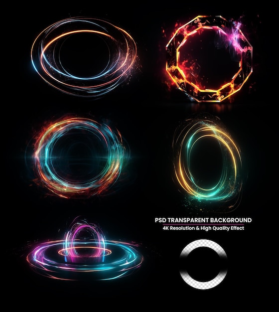 Abstract background luminous swirling elegant glowing circle big data cloud light ring sparking