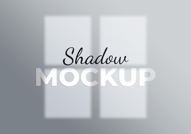 Abstract background window shadow mockup light concept on a white wall