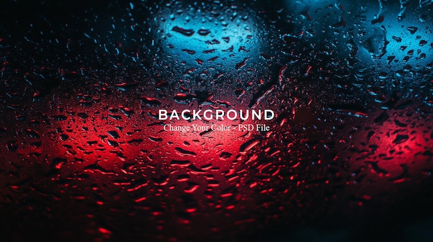 abstract background with a red and blue gradient light on a dark glass texture