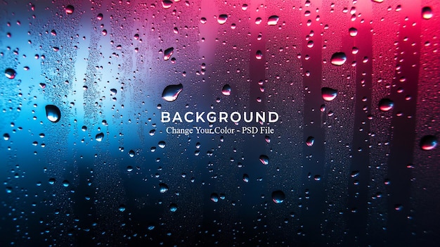 abstract background with a red and blue gradient light on a dark glass texture