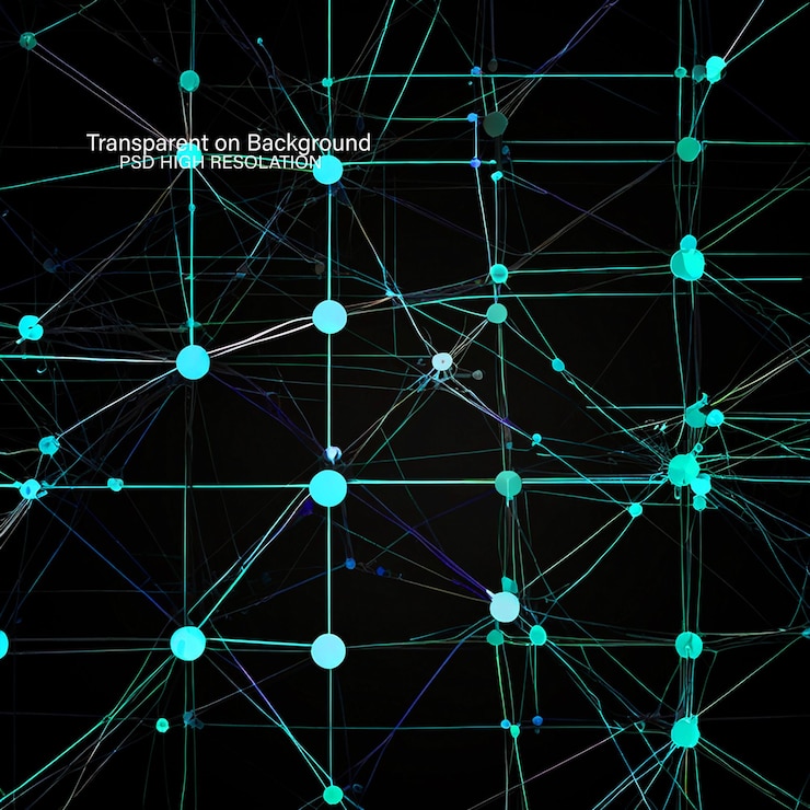 PSD abstract backgrounds a symphony of color and geometry on transparent background
