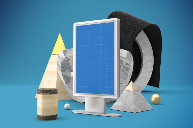 PSD abstract billboard mockup