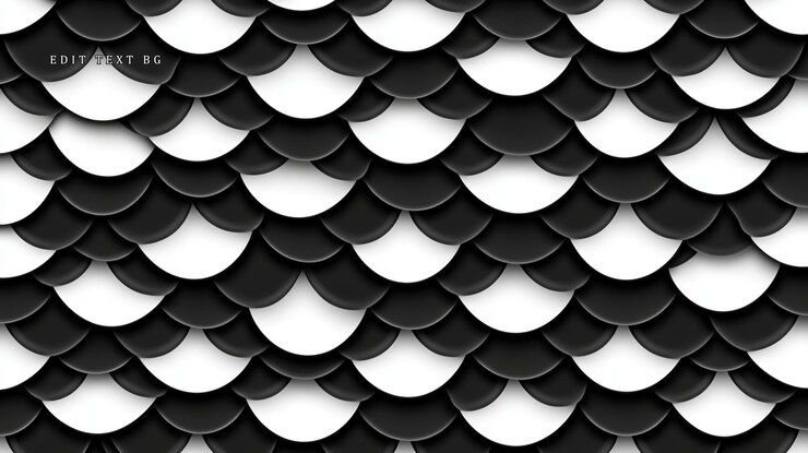 PSD abstract black and white scale pattern background