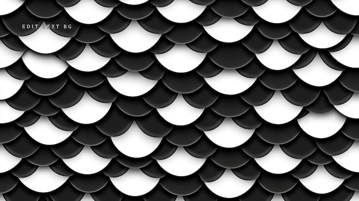 PSD abstract black and white scale pattern background