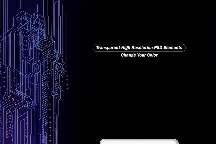 PSD abstract blue arrows technology communicate background
