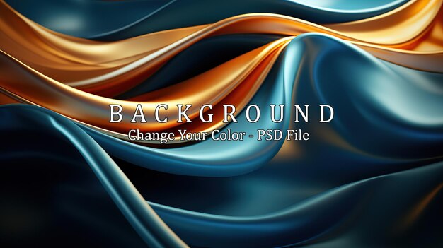 PSD abstract blue background with orange lines